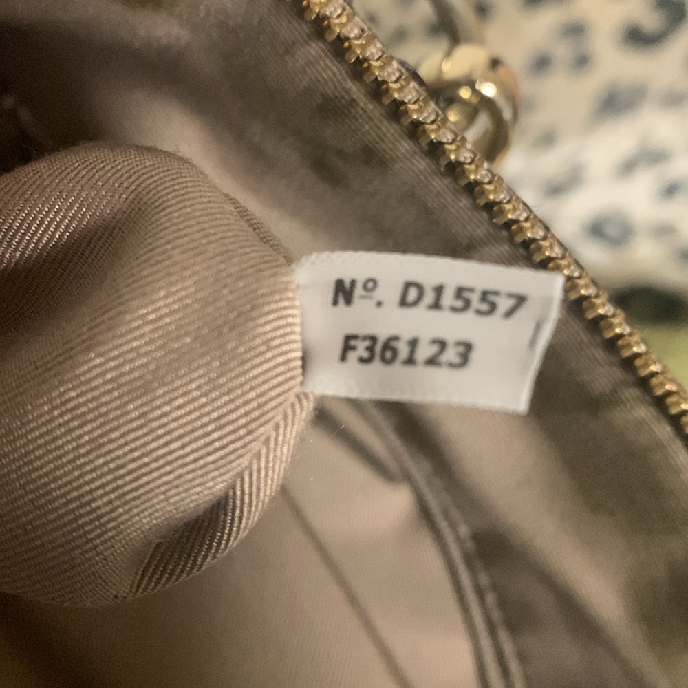 COACH Exotic Trim Suede Ava Tote Bag In Stone - Picture 14 of 17
